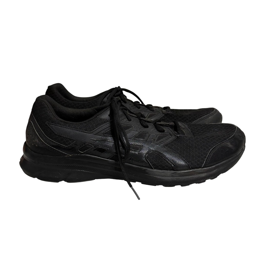 Asics Jolt 3 Mens Running Shoes Triple Black Sneakers 1011B034 Size 14